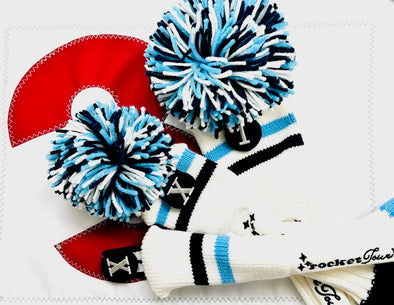 Gift Set  - NEW! White Two Stripes w/ Navy & Carolina Blue Stripes