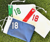 FLAG PIN #18 Zip Pouch - Select Navy, Red or Green