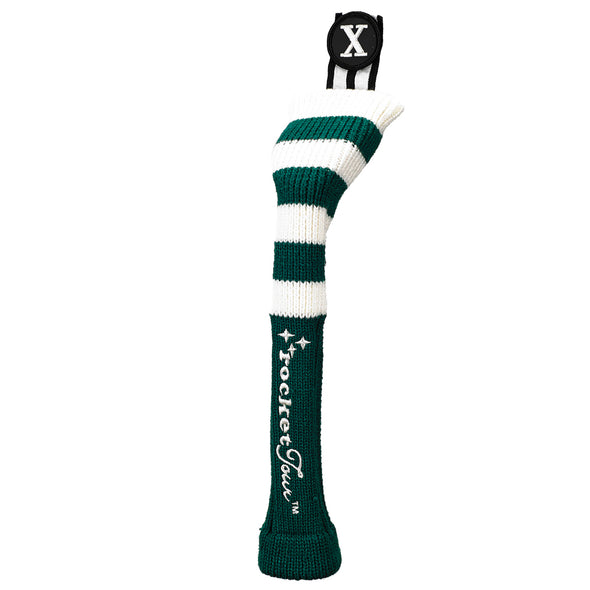 Rugby Stripe Skinny Stick - Green / White