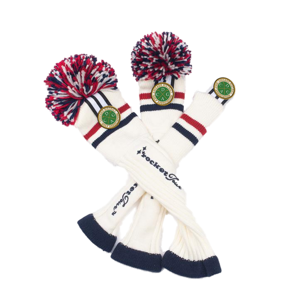 CDGA - Patriotic & Team Colors - White with Red & Navy Stripes