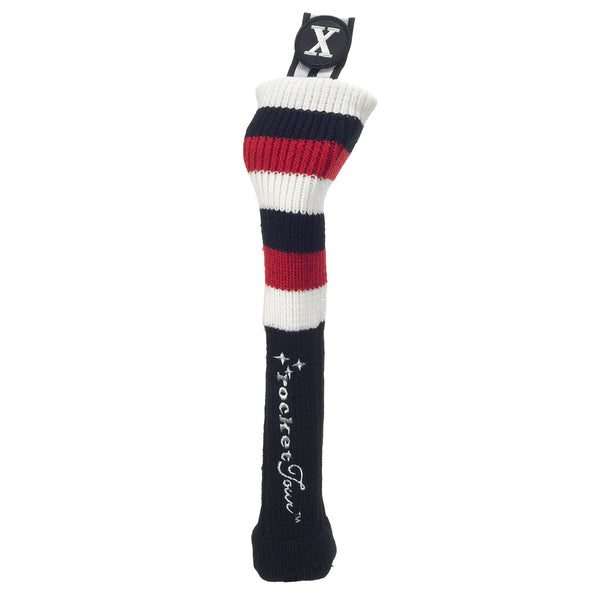 Rugby Stripe Skinny Stick - Black / Red / White