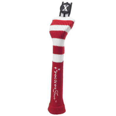 Rugby Stripe Skinny Stick Headcovers - Red / White