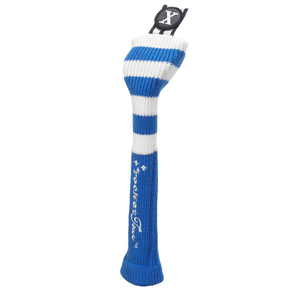 Rugby Stripe Skinny Stick Headcovers - Royal / White