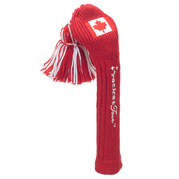 Solid Tassel Headcovers with Flag - Canadian