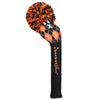 Black / Orange Knit Golf Headcovers
