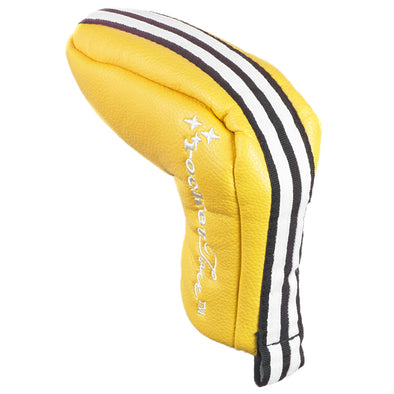 Racer Stripe Putter Headcover - Yellow- Black Inside