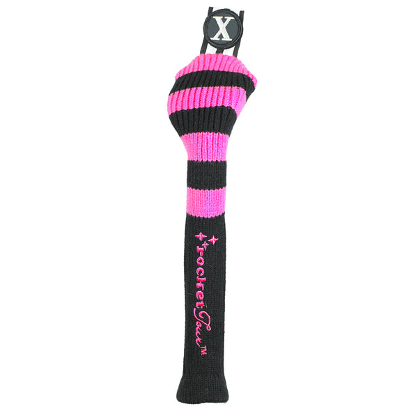 Rugby Stripe Skinny Stick - Black / Hot Pink