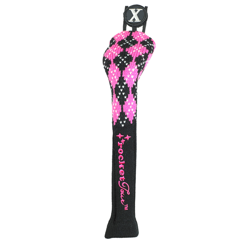 Argyle Skinny Stick Black Hot Pink – Rocket Tour Golf